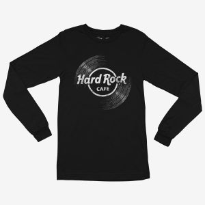 Adult Fit Vinyl Logo Longsleeve in Black