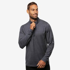 Travis Mathew x Hard Rock Havasu Quarter Zip Up Pullover in Vintage Indigo