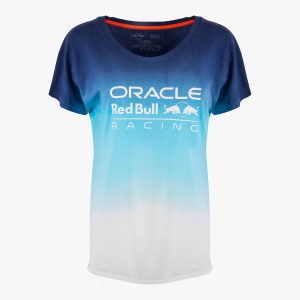 Oracle Red Bull Racing Slim Fit Tee in Gradient Blue Ombre