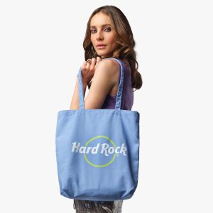 Pop Of Color Canvas Tote in Light Blue